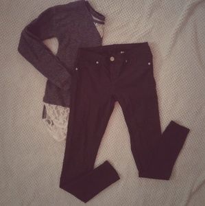 VIP Jeggings, 7/8, Olive Green, 30", Major Stretch